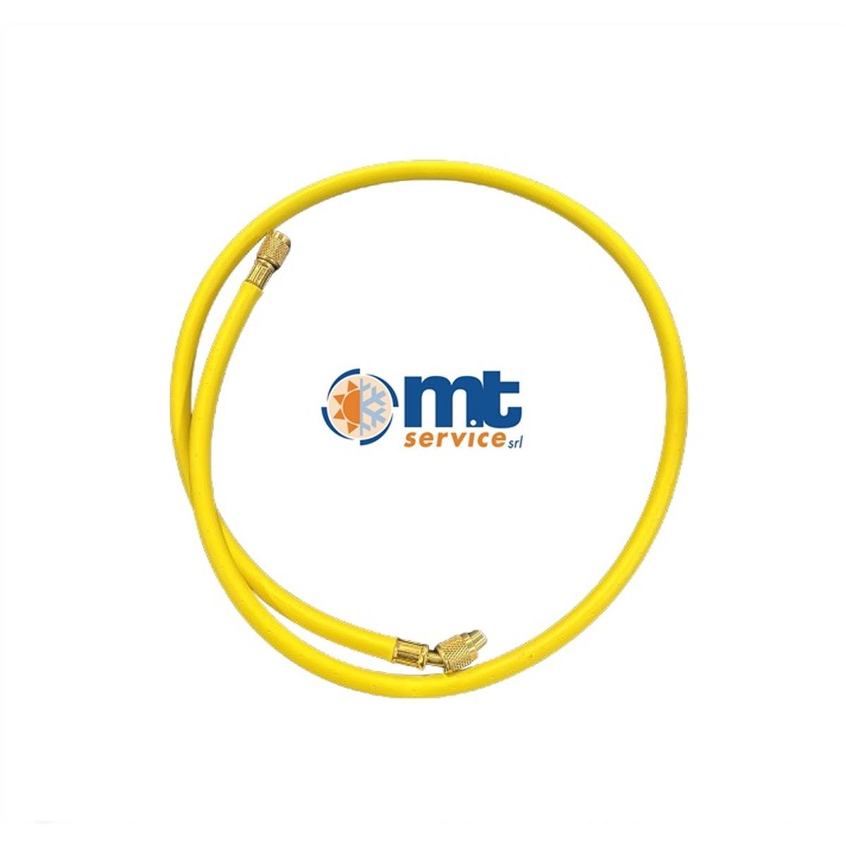 Tubo gas refrigerante r134a-r22-r12-r600 1,2mt senza rubinetto 1/4-1/4