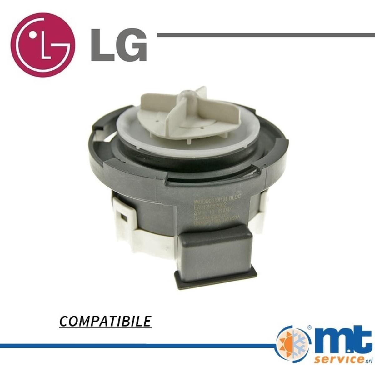 Pompa scarico lavatrice compatibile lg eau64082901 eau64082902 eau63743802