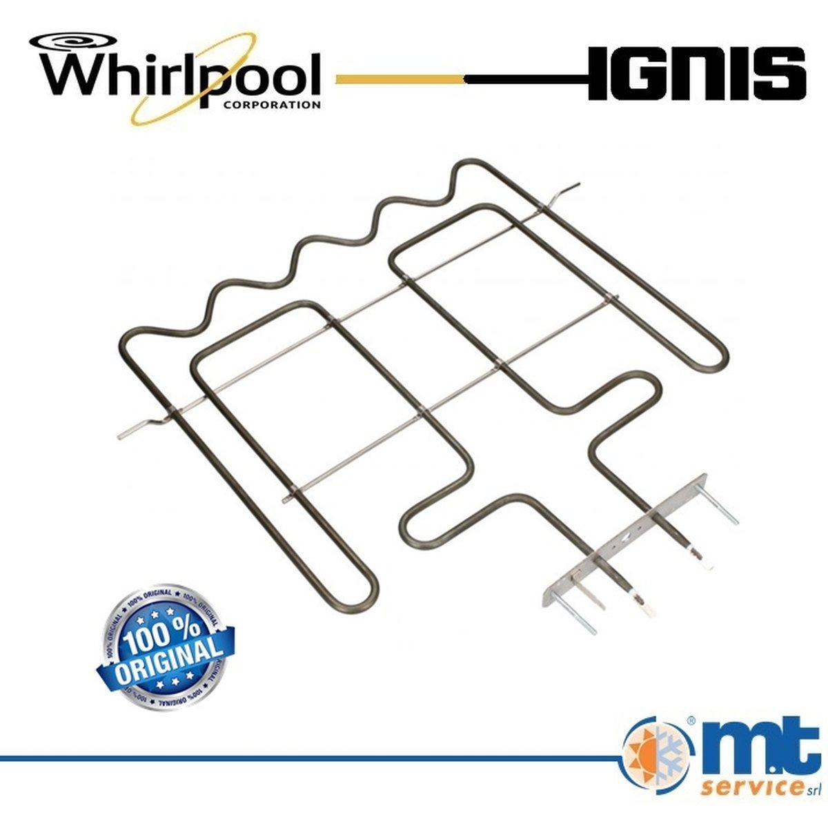 Resistenza superiore 2450w forno whirlpool originale 481010568824