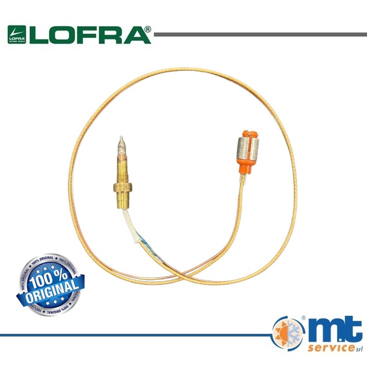 Termocoppia bruciatore serie l=500 att.jack originale lofra 03090716