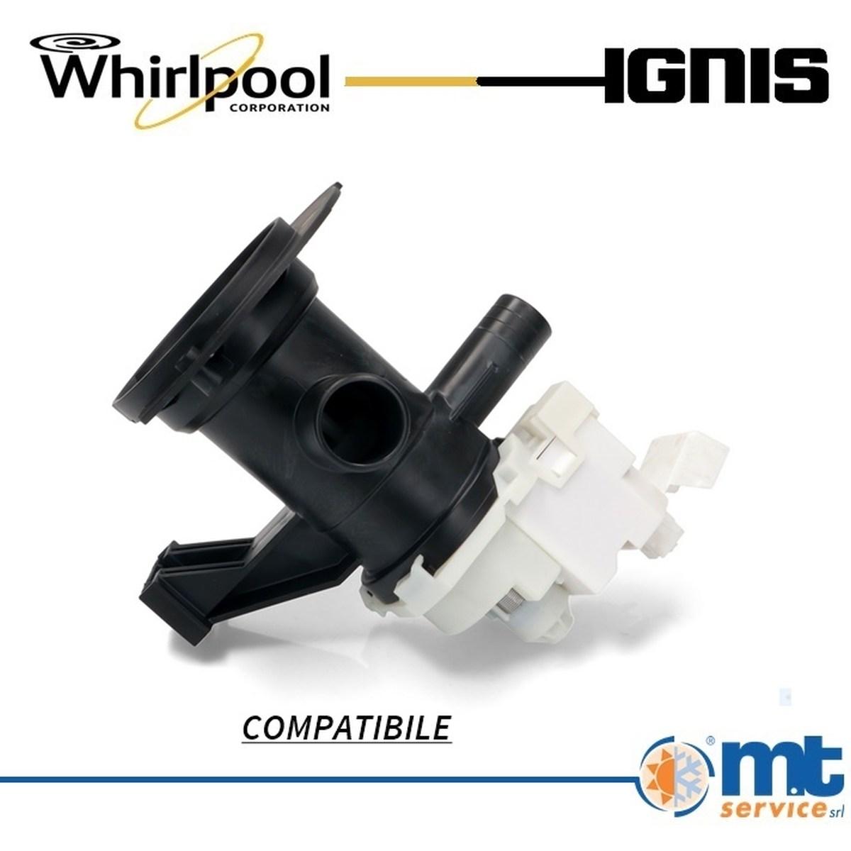 Pompa scarico lavatrice whirlpool compatibile 481073071153