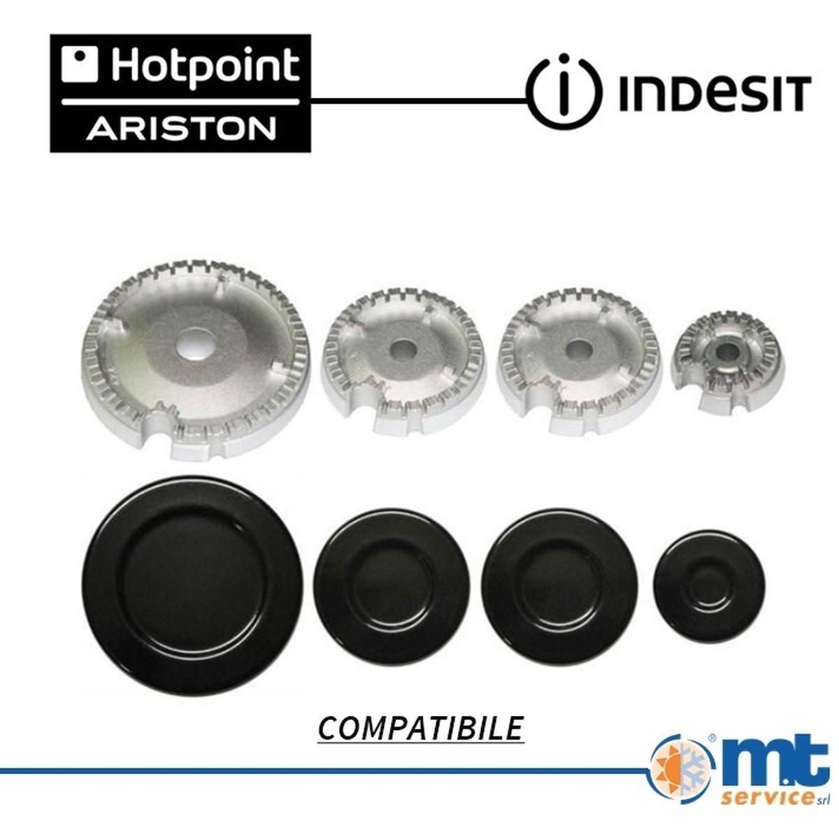 Kit spartifiamma e bruciatori defendi 1 grande, 2 medi, 1 piccolo