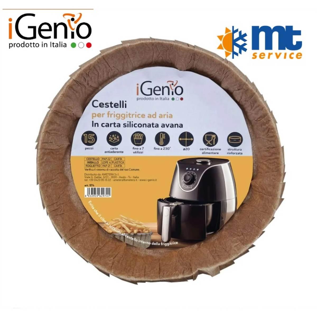 Cestello carta per friggitrice aria 15pz - universale