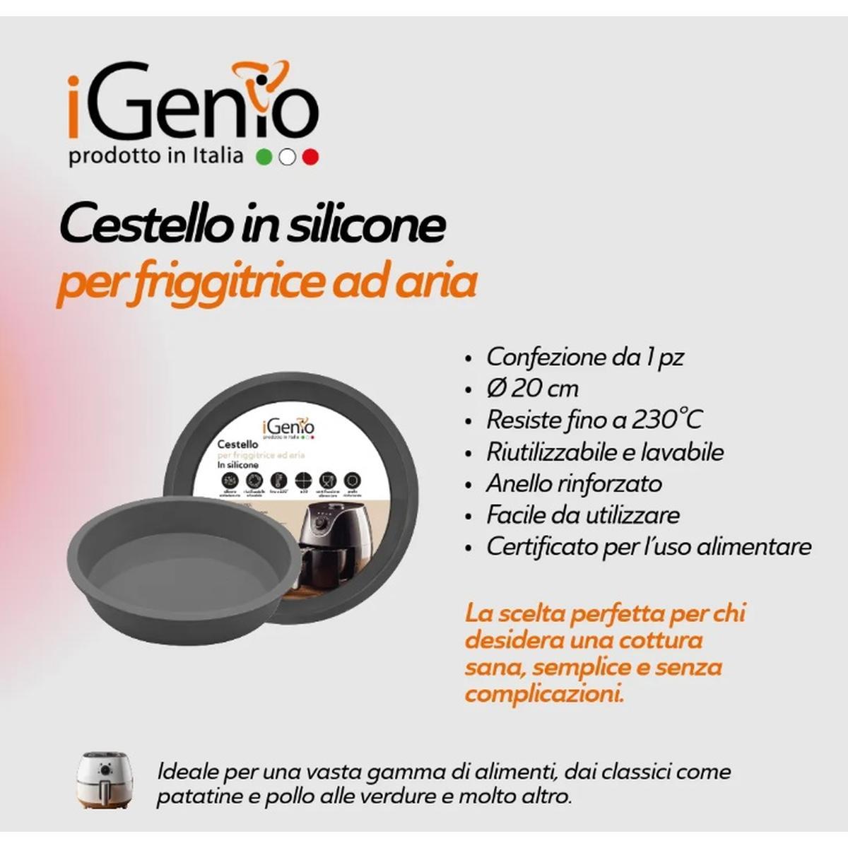 Cestello silicone per friggitrice aria 1 pz / universale