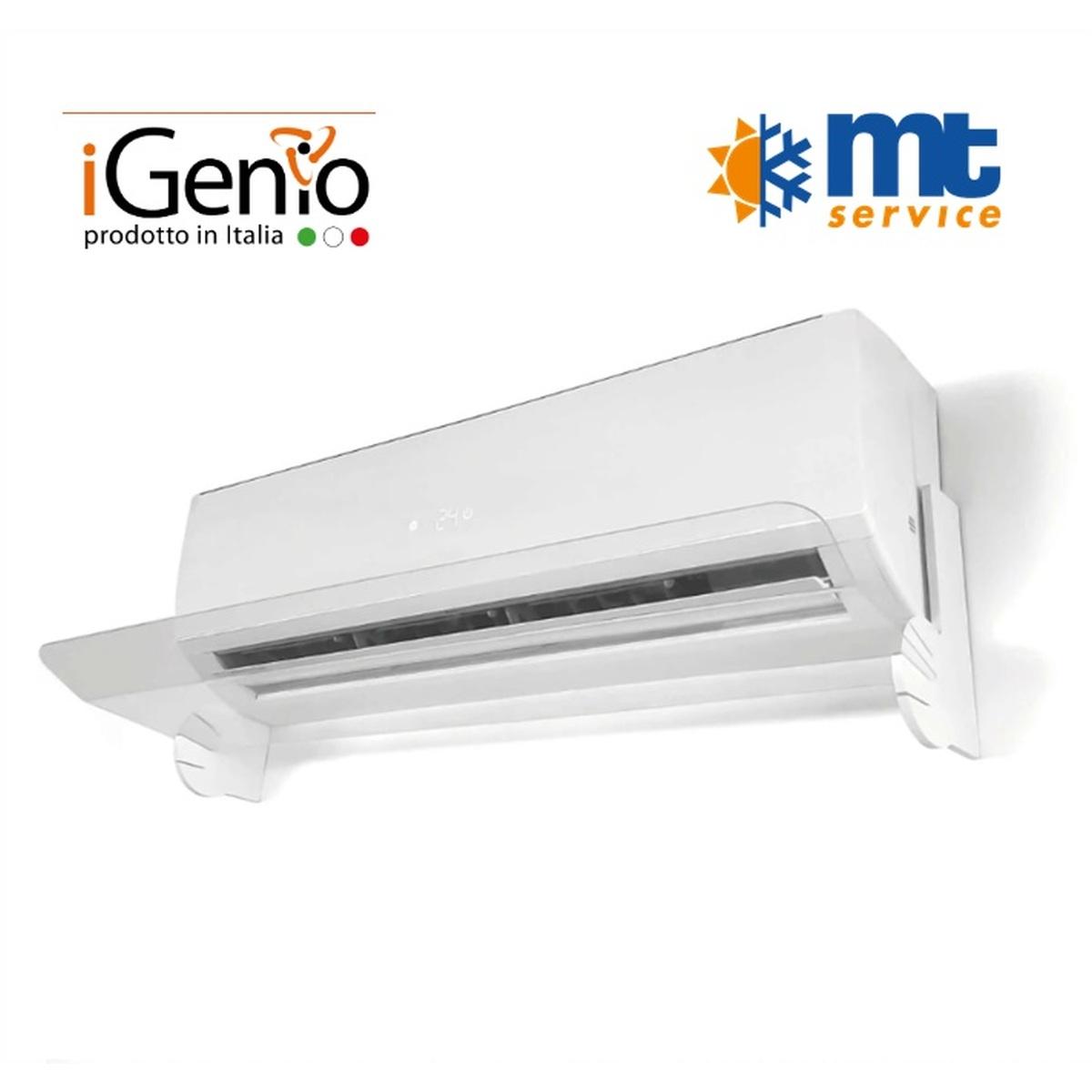 Deflettore trasparente per condizionatore a split regolabile ? conf. 1 pz