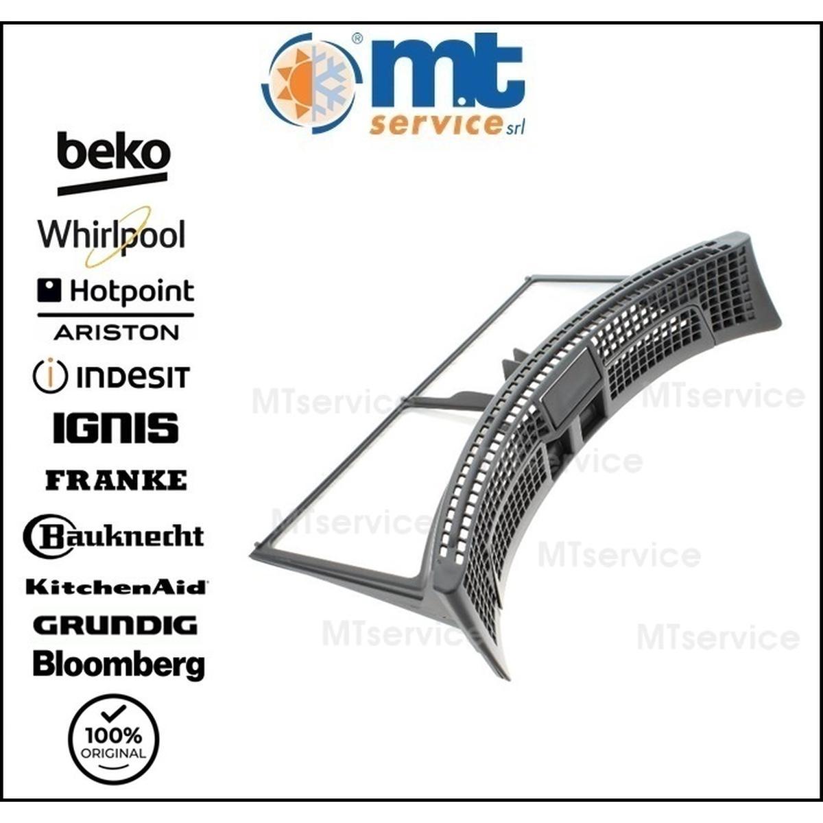 Filtro principale grigio 10kg asciugatrice c00627522