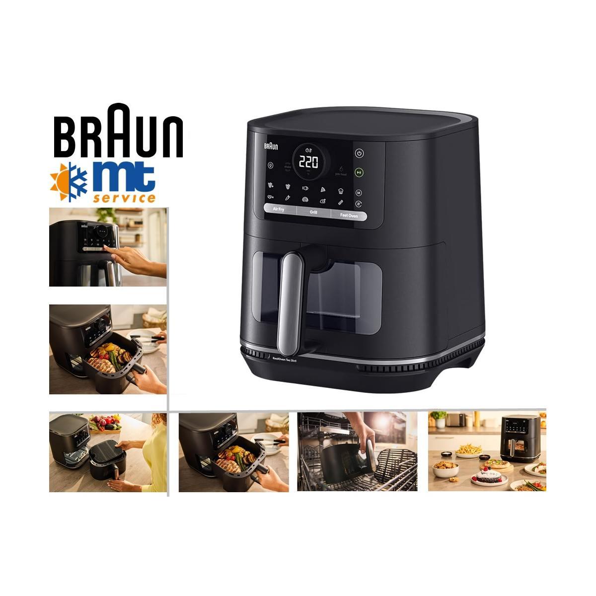 Friggitrice ad aria nera braun multifry5 - 3 in 1 - hf5073ibk