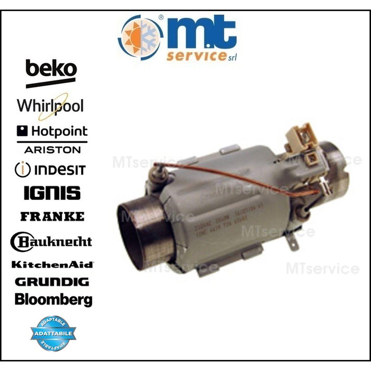 Resistenza tubolare lavastoviglie whirlpool compatibile con 484000000610 481225928892 481225928684 481010626249 806890392 as0022035 49087517 792930 1858130000 50277796004