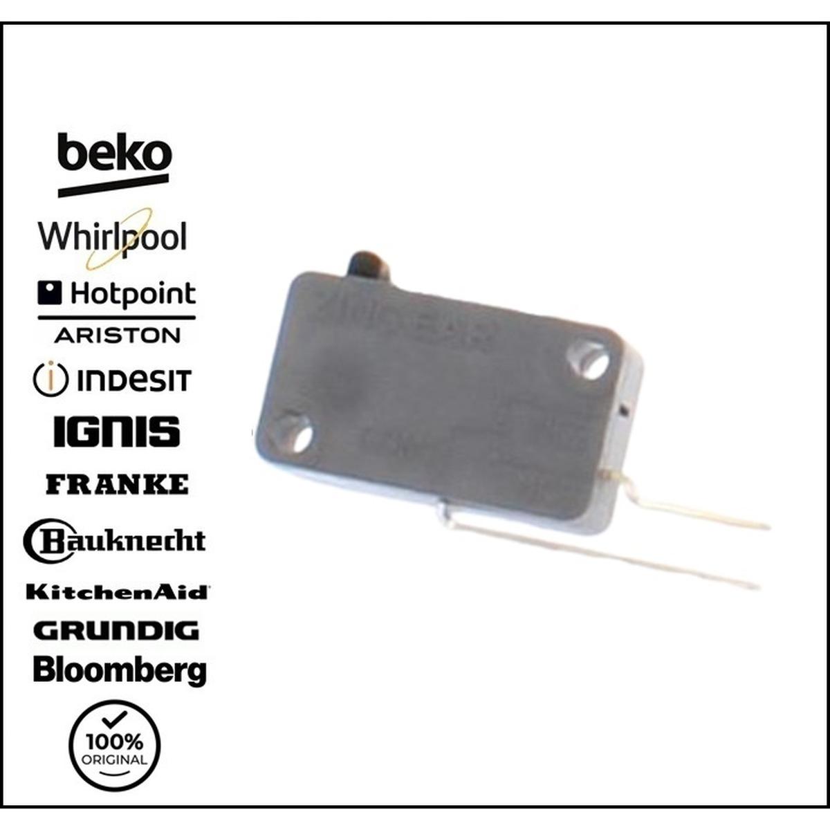 Microinterruttore per serratura porta lavastoviglie beko 1731980300