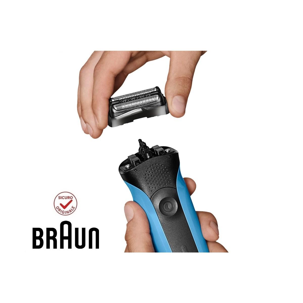 LAMINA TESTINA per RASOIO BRAUN Series 3 300-350 NERA 21B (KP)