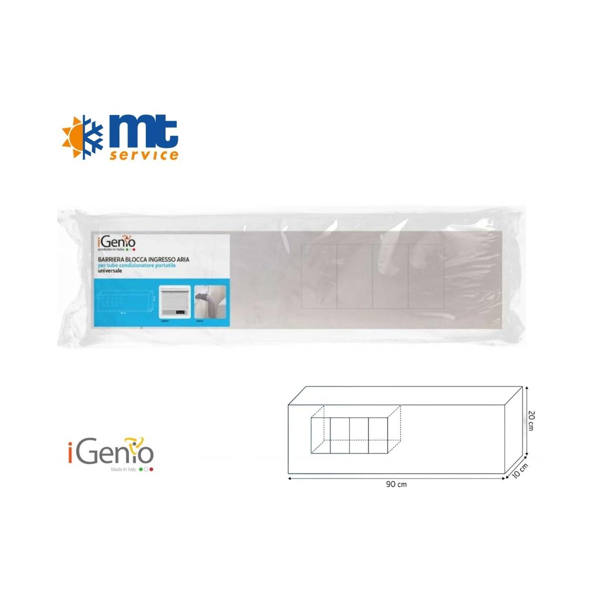 Barriera aria tapparella per condizionatore portatile regolabile