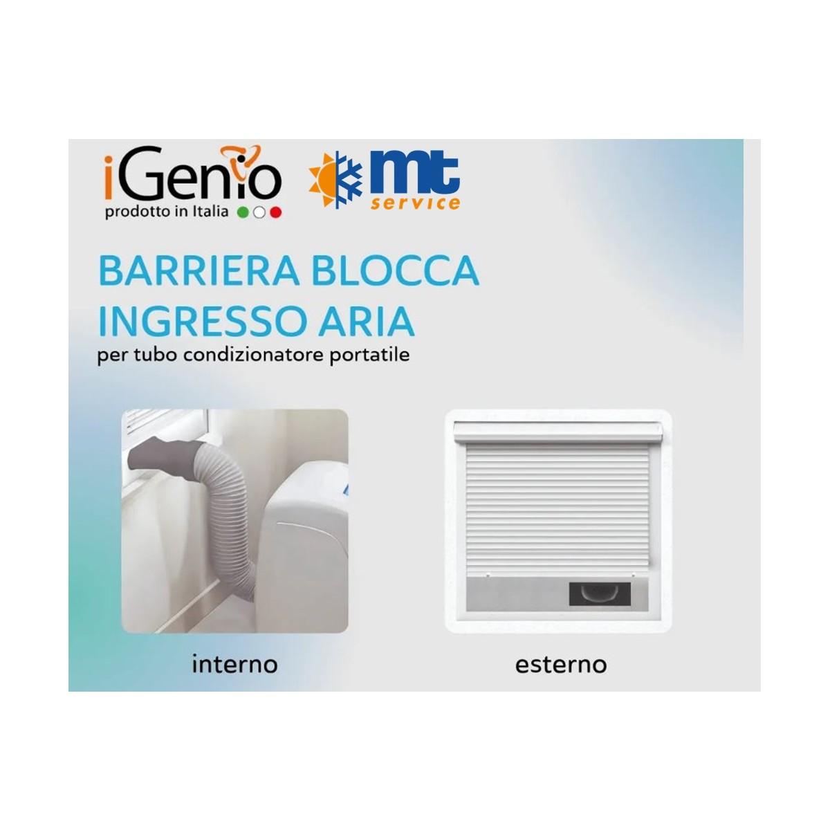 Barriera aria tapparella per condizionatore portatile regolabile