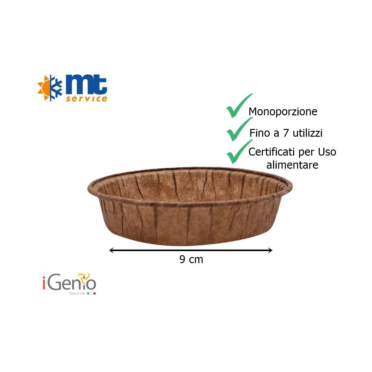 CESTELLO CARTA MONOPORZIONE PER FRIGGITRICE ARIA Ø 9cm - 30PZ - UNIVERSALE