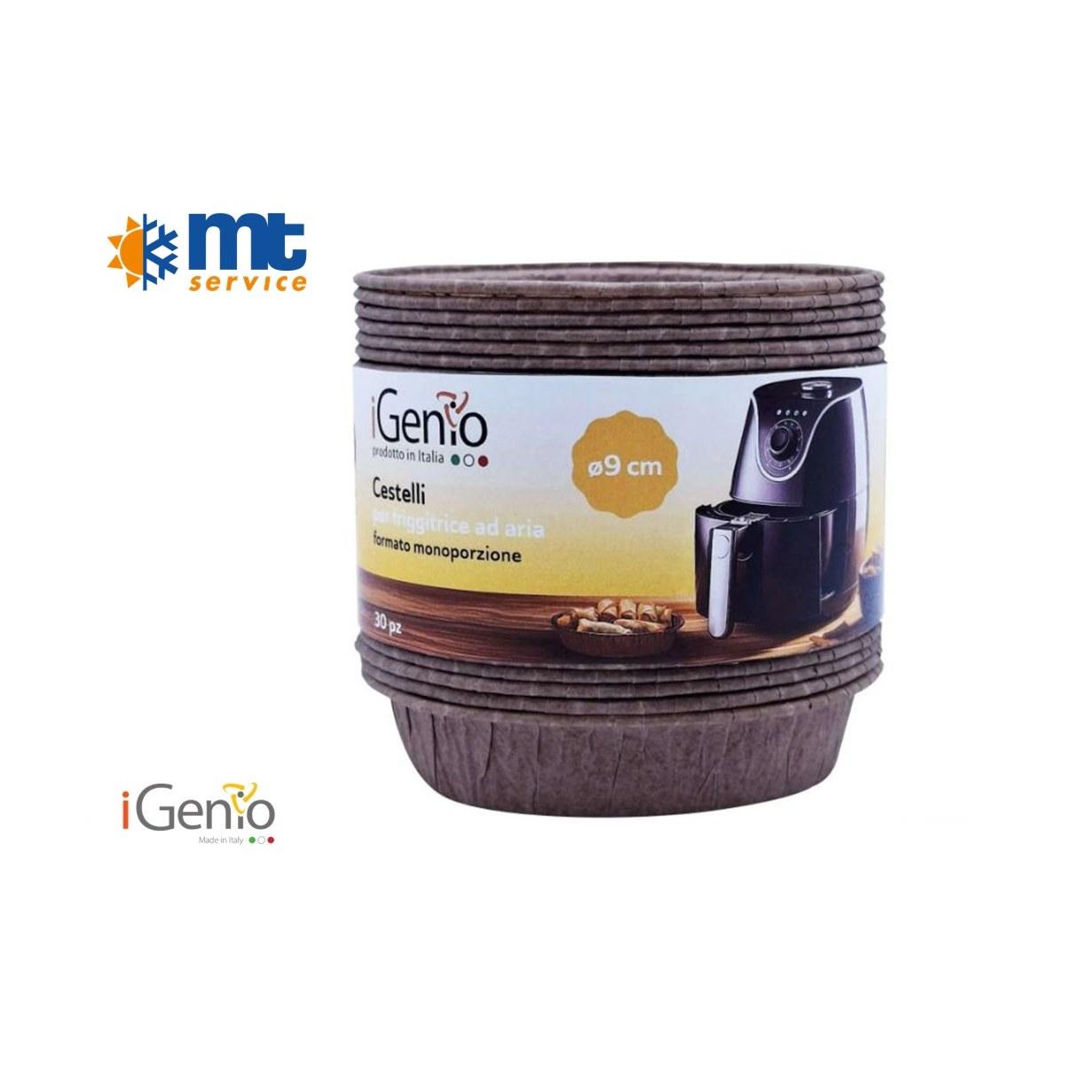 CESTELLO CARTA MONOPORZIONE PER FRIGGITRICE ARIA Ø 9cm - 30PZ - UNIVERSALE