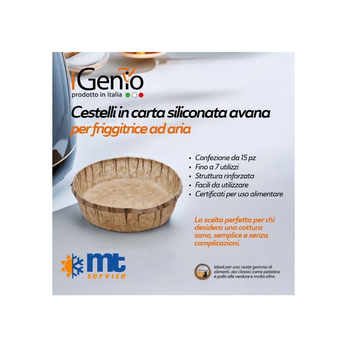 CESTELLO CARTA PER FRIGGITRICE ARIA Ø 23cm - 15PZ - UNIVERSALE