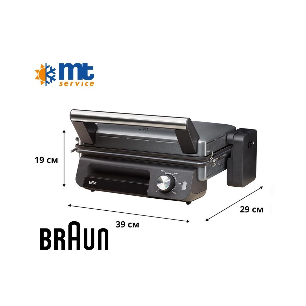 Bistecchiera/griglia braun cg5033i- 2000w - nero/argento