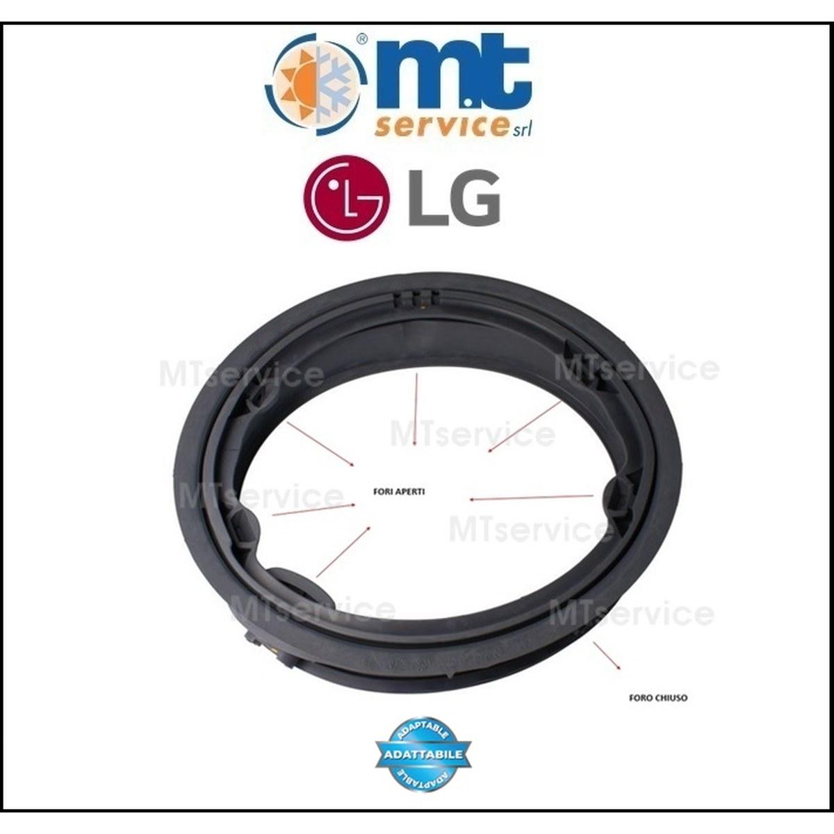 Guarnizione oblo' fori aperti lavatrice compatibile lg mds66651605 mds67595201 mds67595202 agm30138511 mds66651608 mds66651630 mds66651602 mds66651601 mds66651628