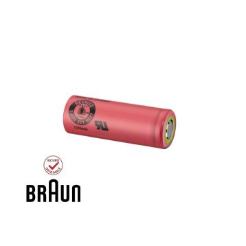BATTERIA RICARICABILE ORIGINALE BRAUN - Li-Ion (UR18500Y-NS) - 1300mAh - 3,7V 5380 / 5808