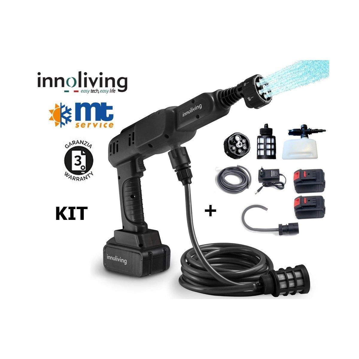 Kit idropulitrice portatile senza filo inn-647 + 2^ batteria in dotazione