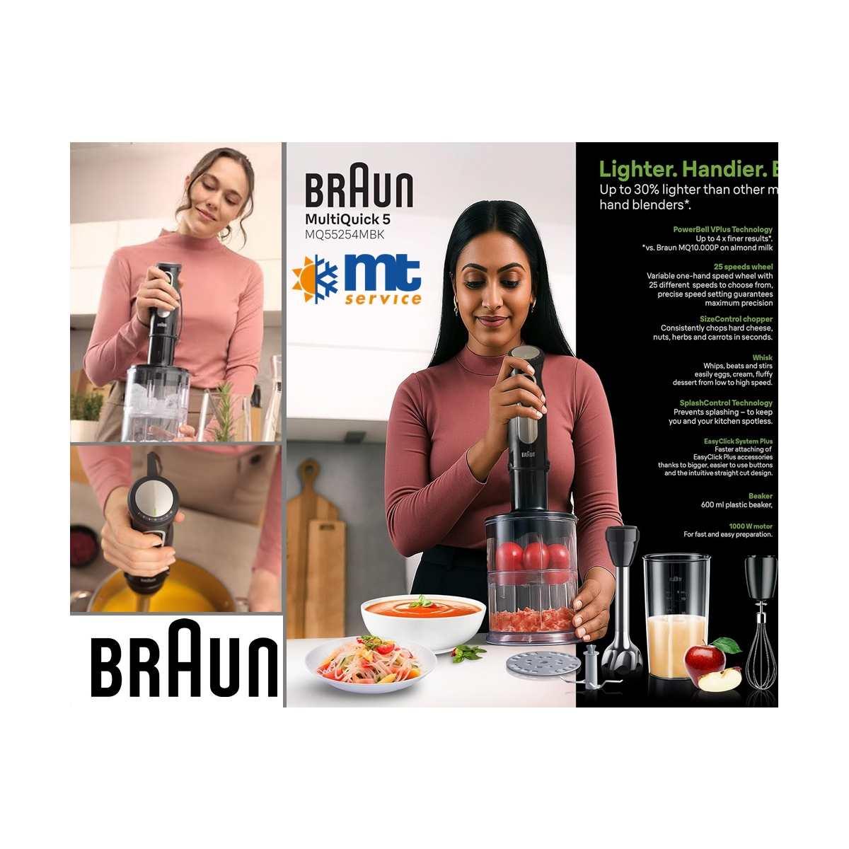 Minipimer / frullatore immersione braun hb501bi-mq5525mbk hb