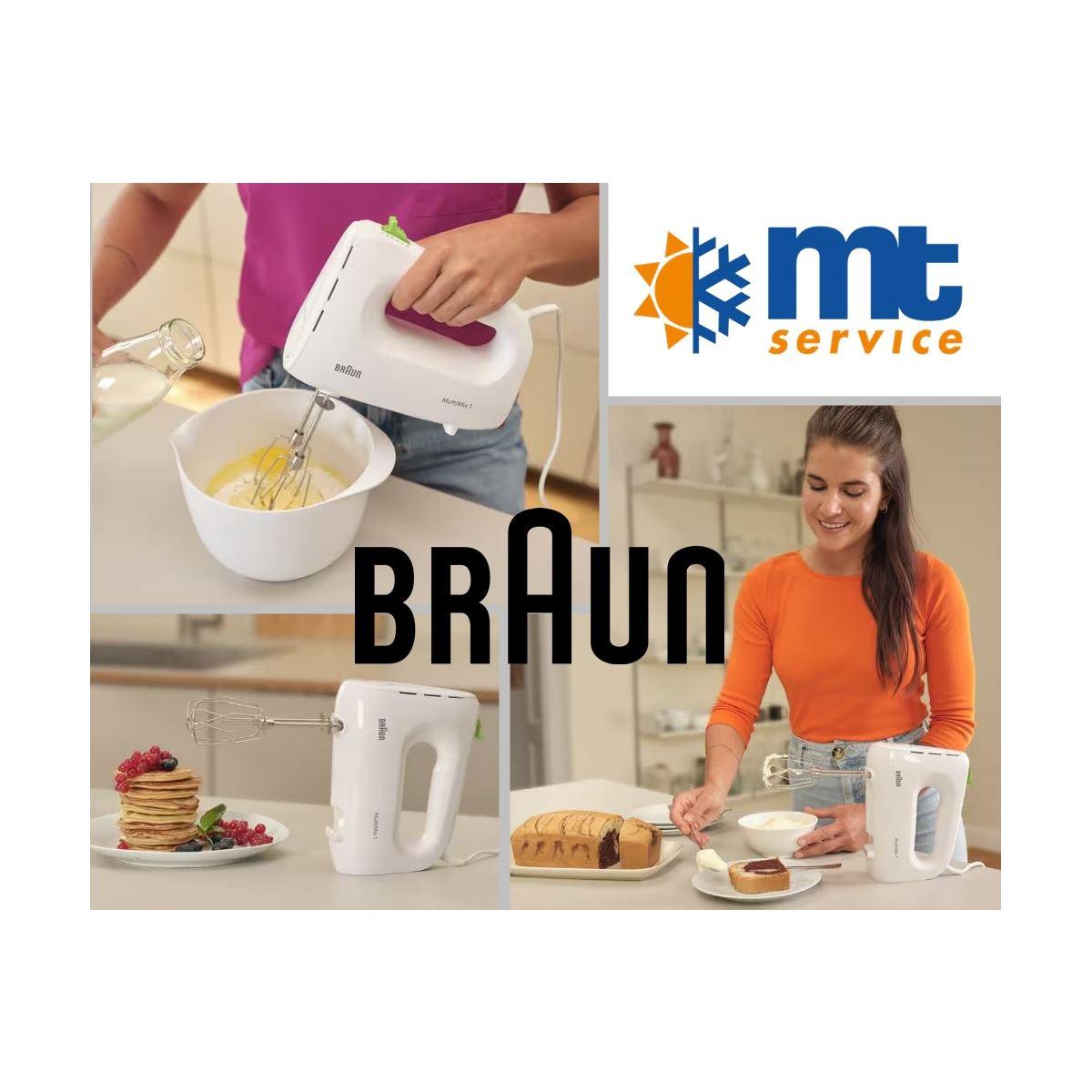 Sbattitore braun multimix 1 - hm102ai-hm1100wh - 450w - bianco - 2 fruste