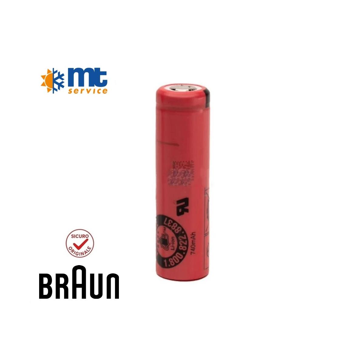 BATTERIA RICARICABILE ROSSA Li-ion UR14500AC-CN RASOIO BRAUN/SPAZZOLINO ORAL-B