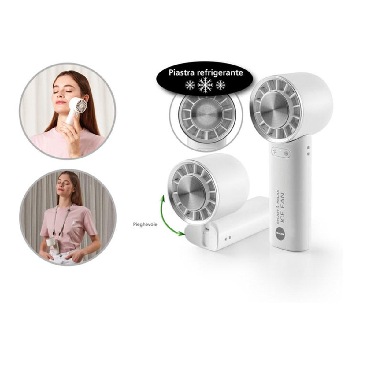 Ventilatore portatile a tre velocità con funzione refrigerante ICE FAN