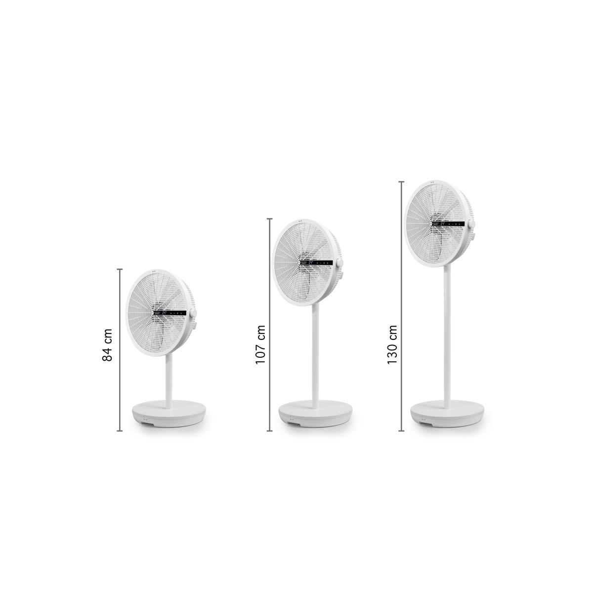 SMONTY ventilatore salvaspazio,smontabile,orientabile vertic.fino a 45°, oscillante orizz.fino a 110°
