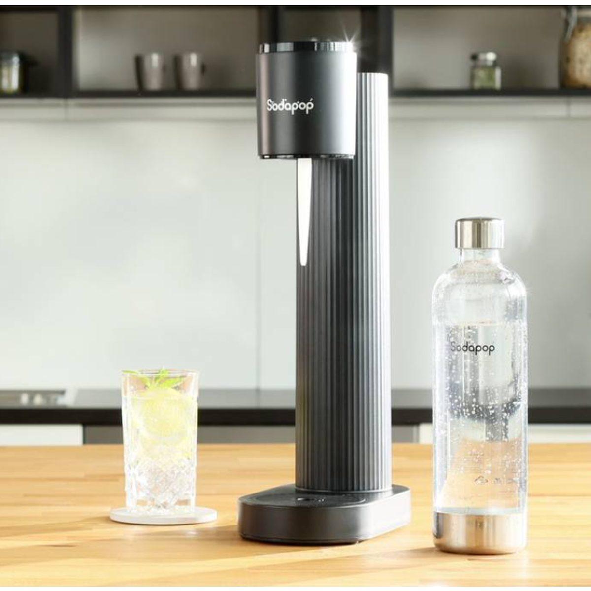 GASATORE COOPER PRO NERO Sodapop con 1 bottiglia in PET 850ml e bombola CO2