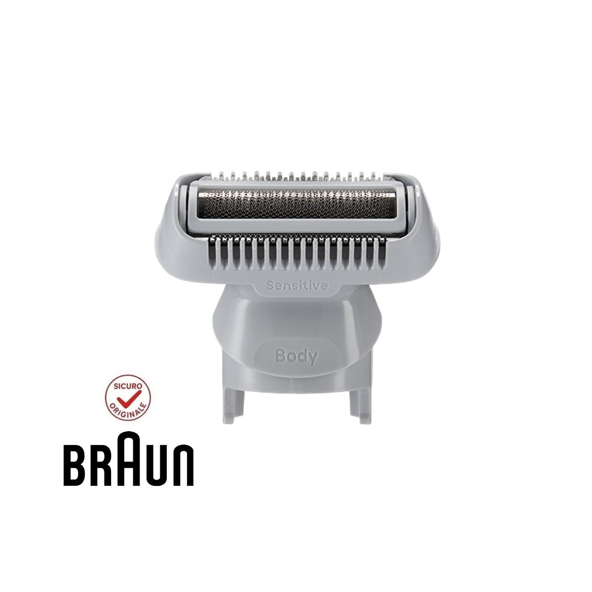 TESTINA CORPO GRIGIA - ORIGINALE BRAUN SERIE BG7,i7 - 2526 / MGK5, BG5, AIO5 - 5805