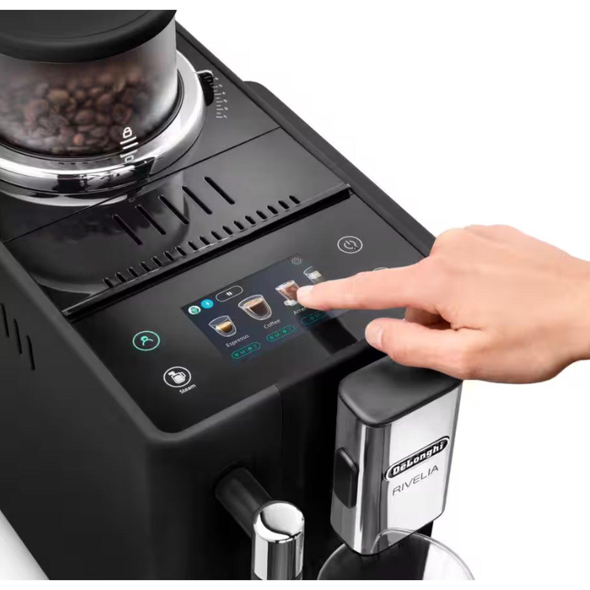 MACCHINA CAFFE' SUPERAUTOMATICA DE'LONGHI RIVELIA Onyx Black EXAM440.35.B