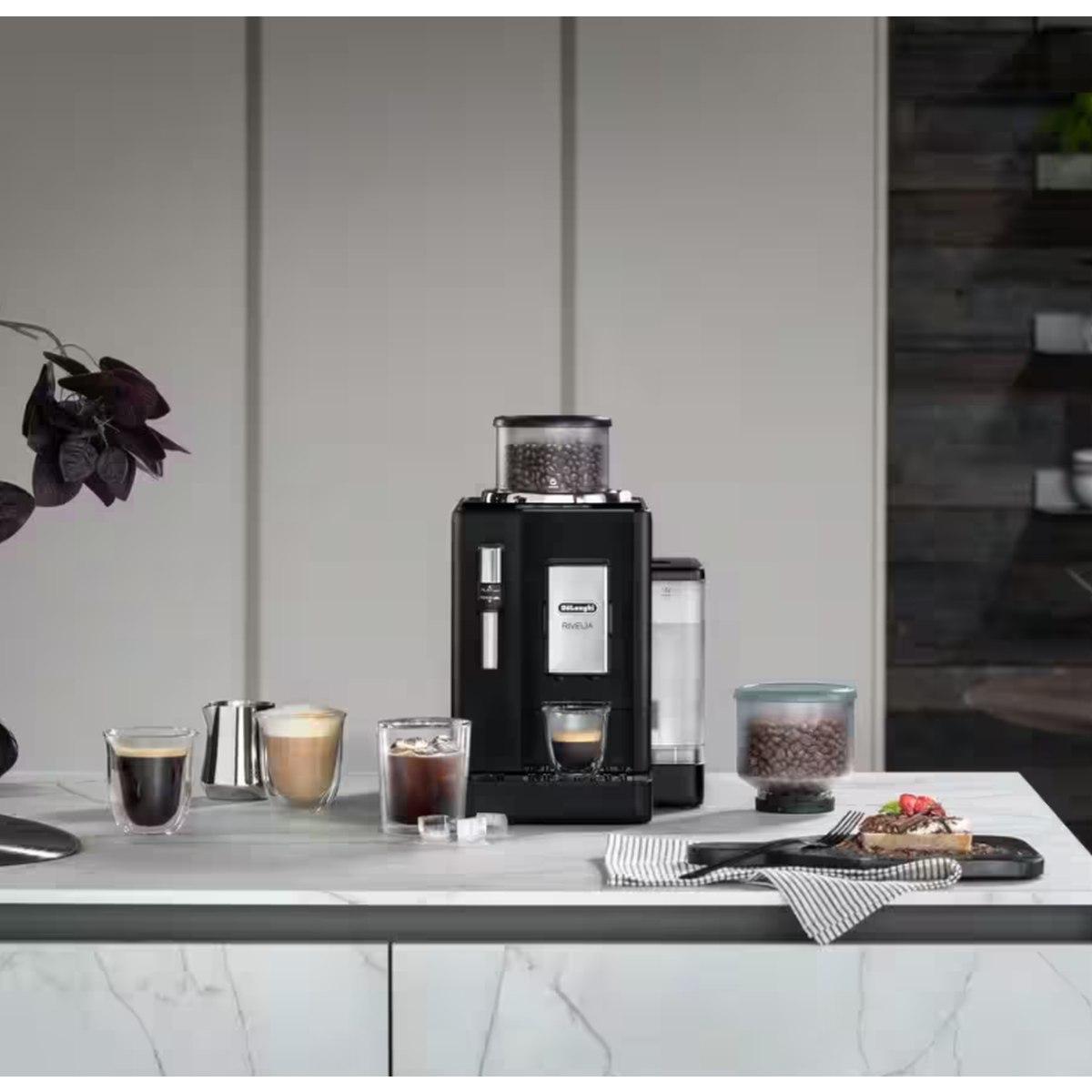 MACCHINA CAFFE' SUPERAUTOMATICA DE'LONGHI RIVELIA Onyx Black EXAM440.35.B