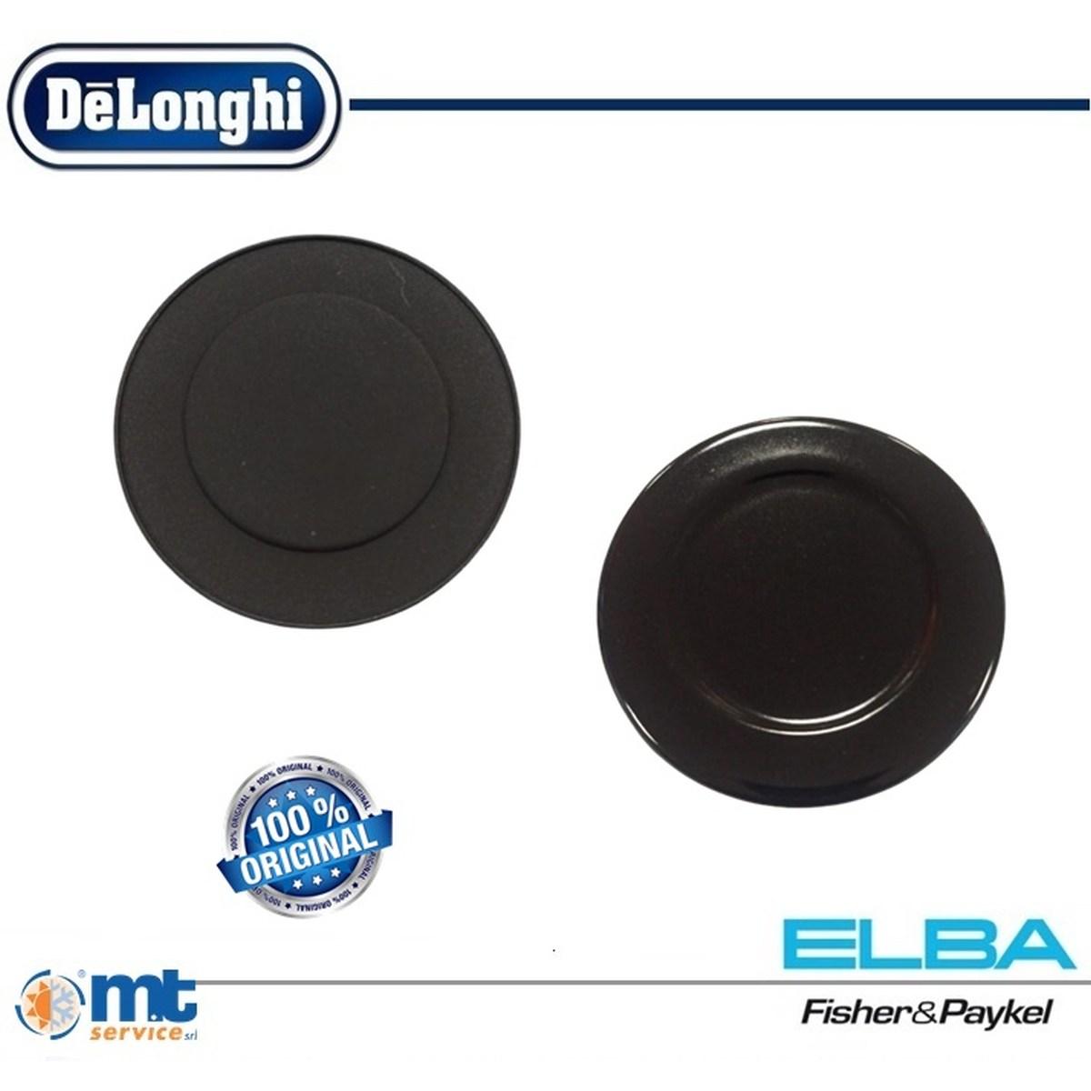 PIATTELLO SPARTIFIAMMA RAPIDO ELBA DELONGHI NERO LUCIDO ORIGINALE ESTERNO 9,4cm INTERNO 6,2cm