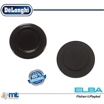 PIATTELLO SPARTIFIAMMA AUSILIARIO ELBA DELONGHI NERO LUCIDO ORIGINALE ESTERNO 4,6cm INTERNO 1,9cm