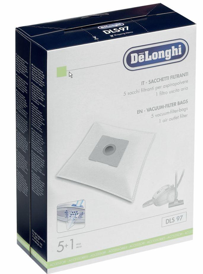 SACCHETTI MICROFIBRA DELONGHI ORIGINALI DLS97 / 5 Pz + 1 F<br />