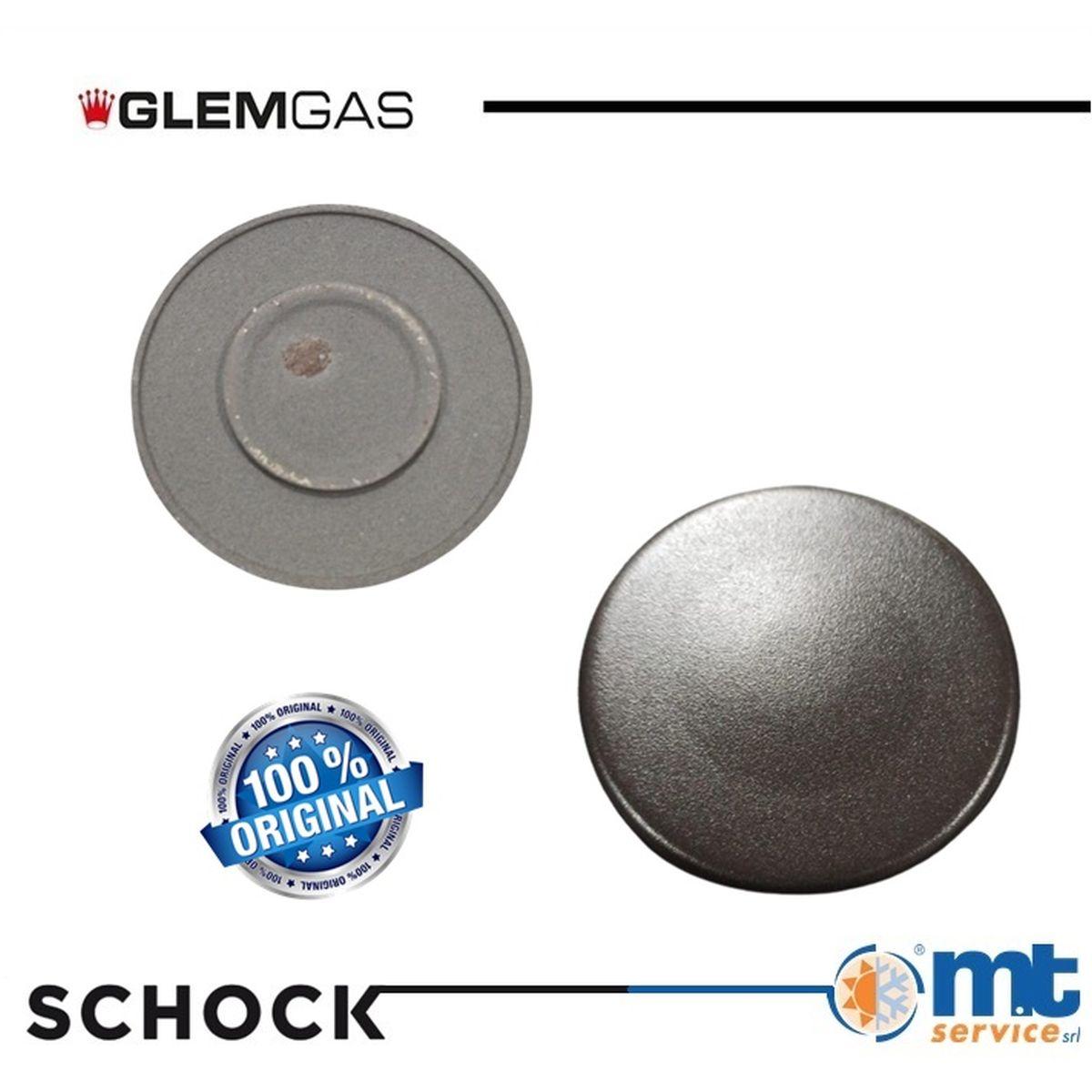 COPERCHIO BRUCIATORE MEDIO NERO OPACO 7,5cm ESTERNO 4,1cm INTERNO