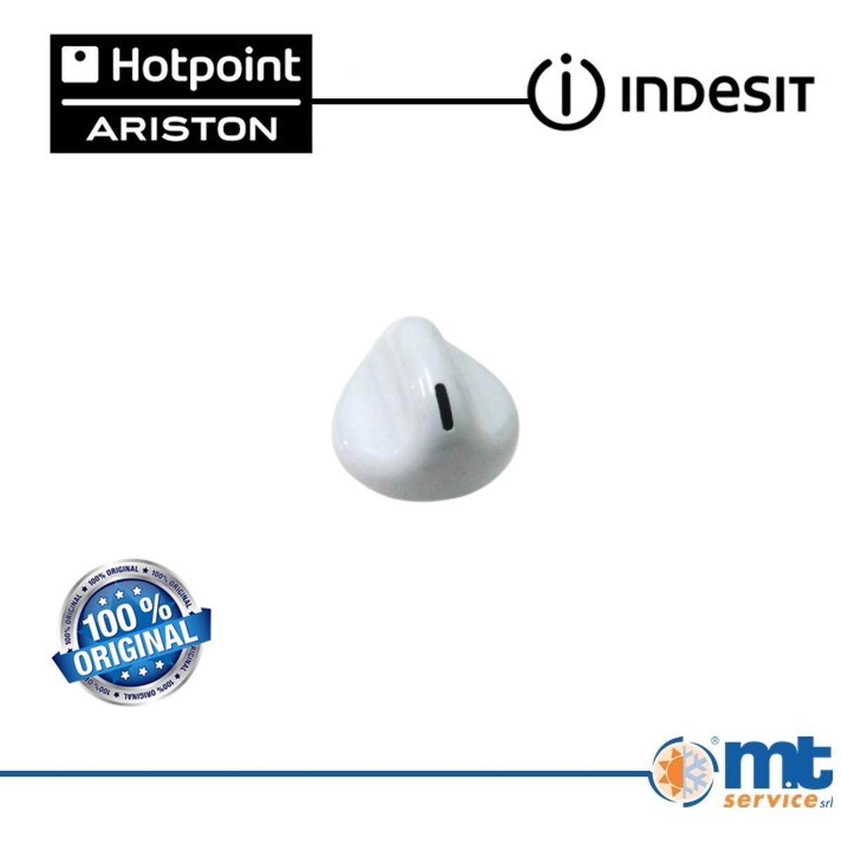 Manopola fuochi gas bianca serie 2000 originale c00057037