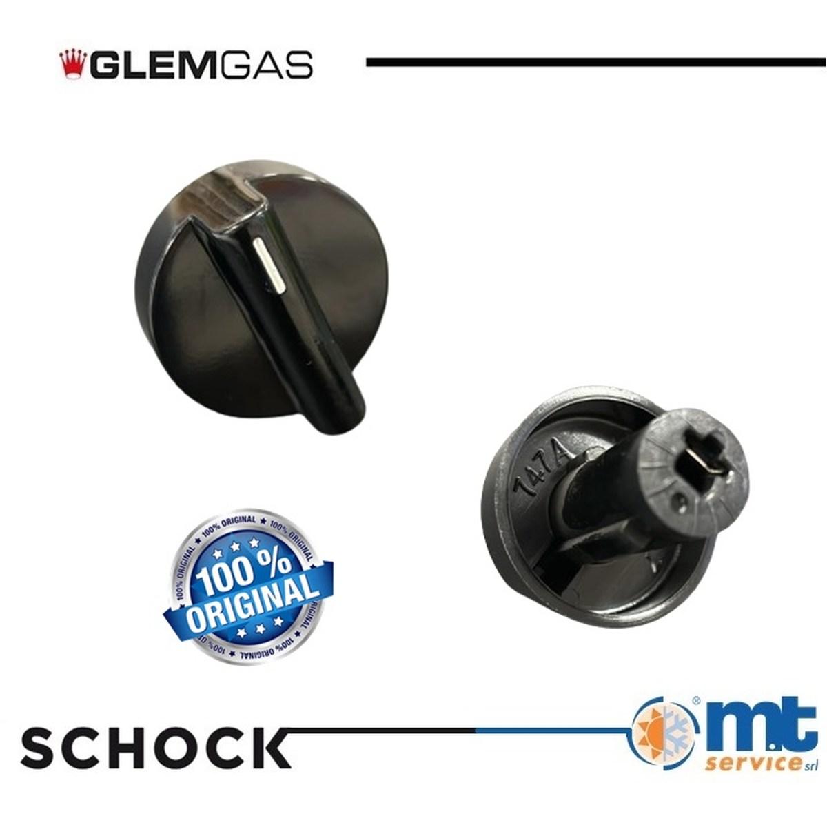 Manopola nera cucina glem gas originale 03u998