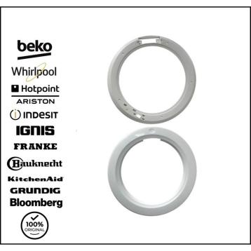 Kit giugiaro cornice (esterna) + controcornice (interna) oblo lavatrice originale c00058449