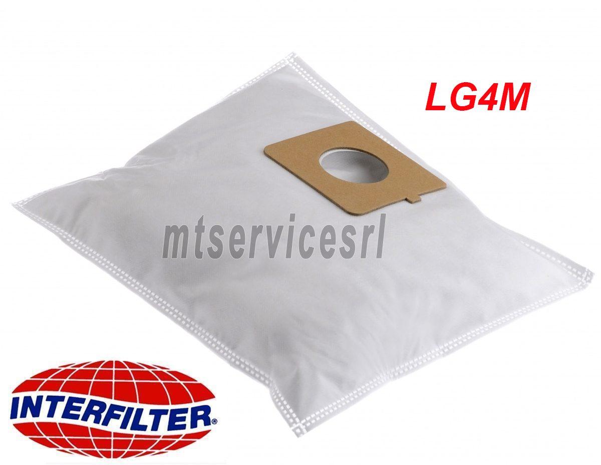 Sacchetti aspirapolvere microfibra interfilter lg4m lg goldstar lg4m -gl4