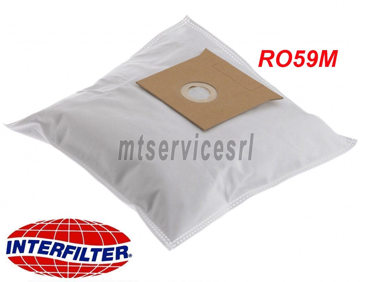 SACCHETTI ASPIRAPOLVERE RO59M ROWENTA AMBIA ZR470 RO 211  RO 280 RO 3011 - 5 Pz