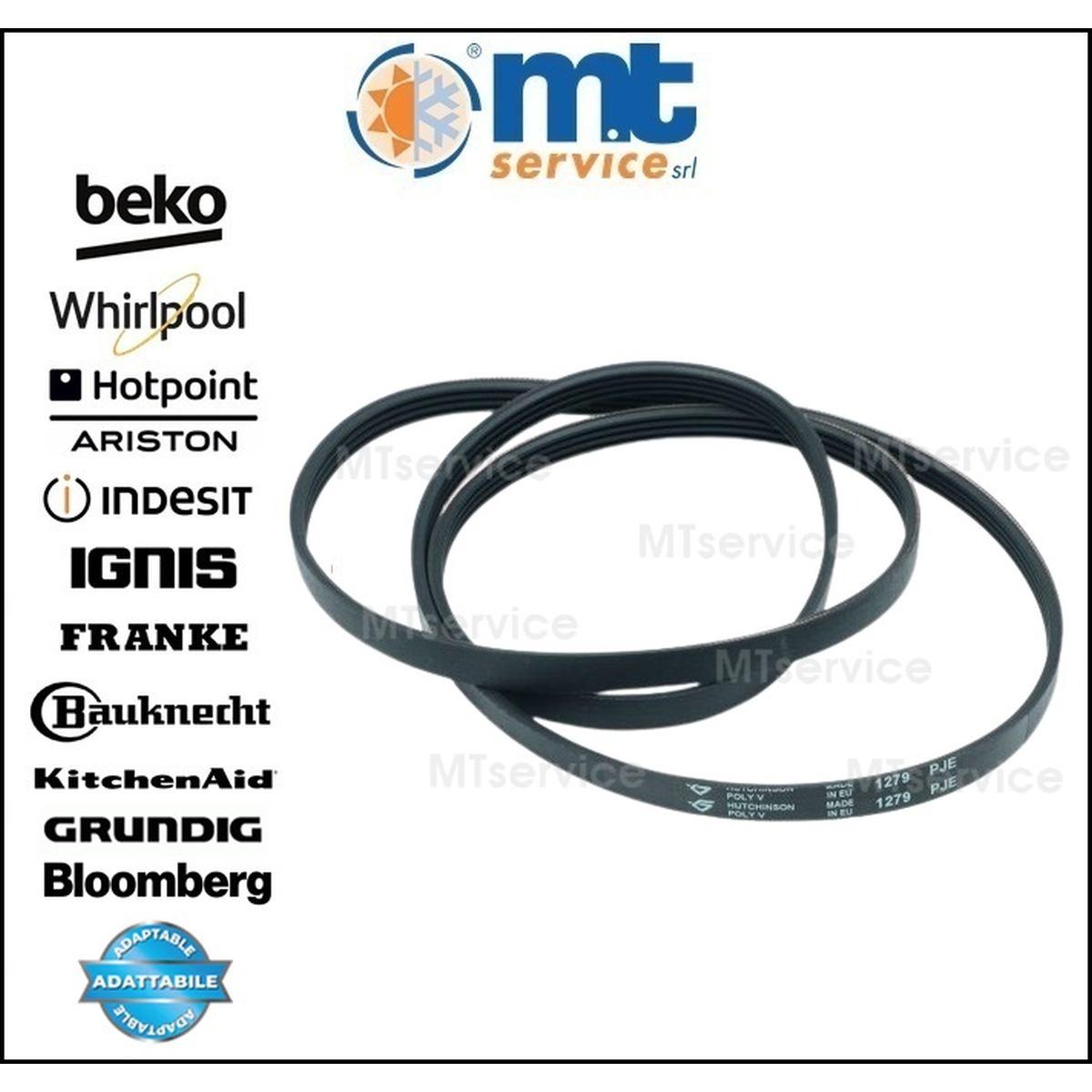 Cinghia hutchinson poly -v 1279j4el compatibile indesit hotpoint ariston c00056443
