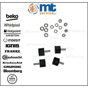 Piedini antivibranti kit 4pz +viti per clima unita' esterna