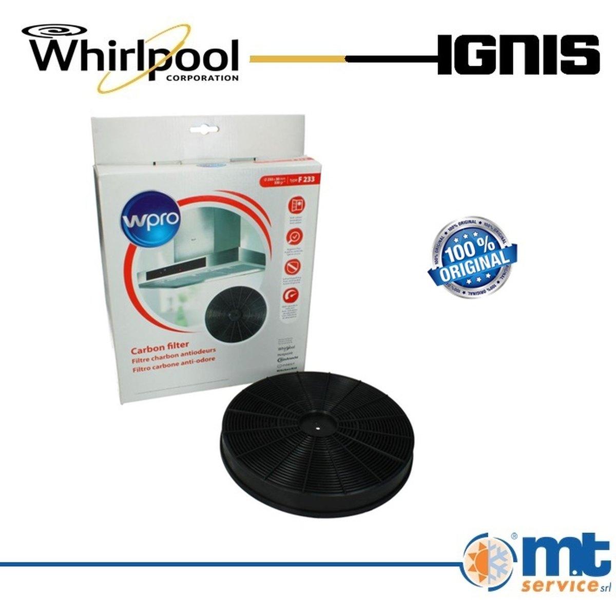 Filtro carboni attivi mod. f233 attacco a vite c00307668 c00384660 originale