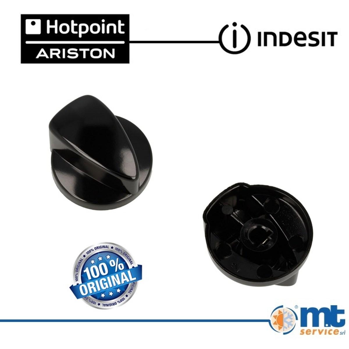 Manopola fuochi gas nera originale c00114923