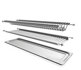 Scolapiatti in acciaio inox 80 cm