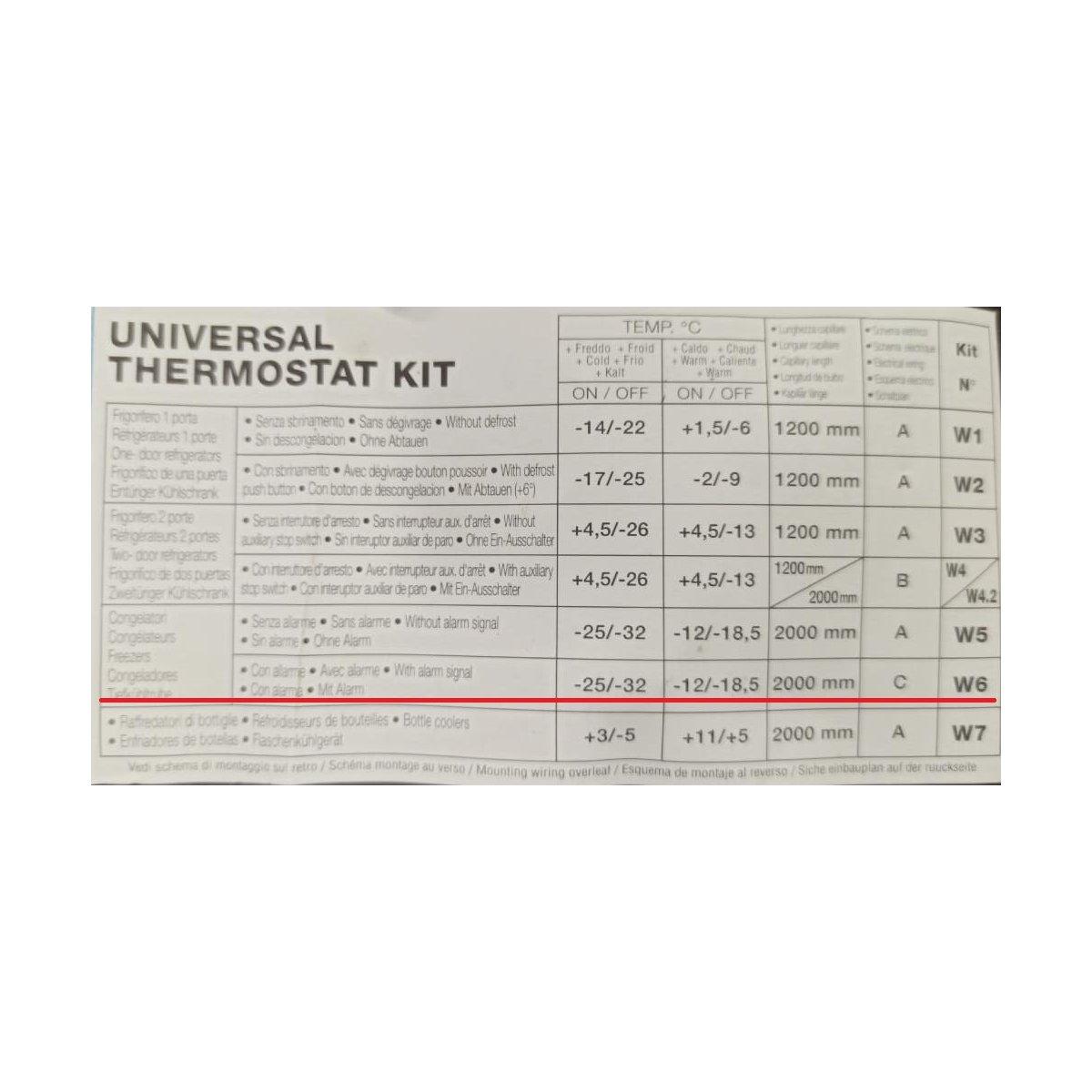 Termostato cong. univ. 481981728919 nuovo codice 484000008684