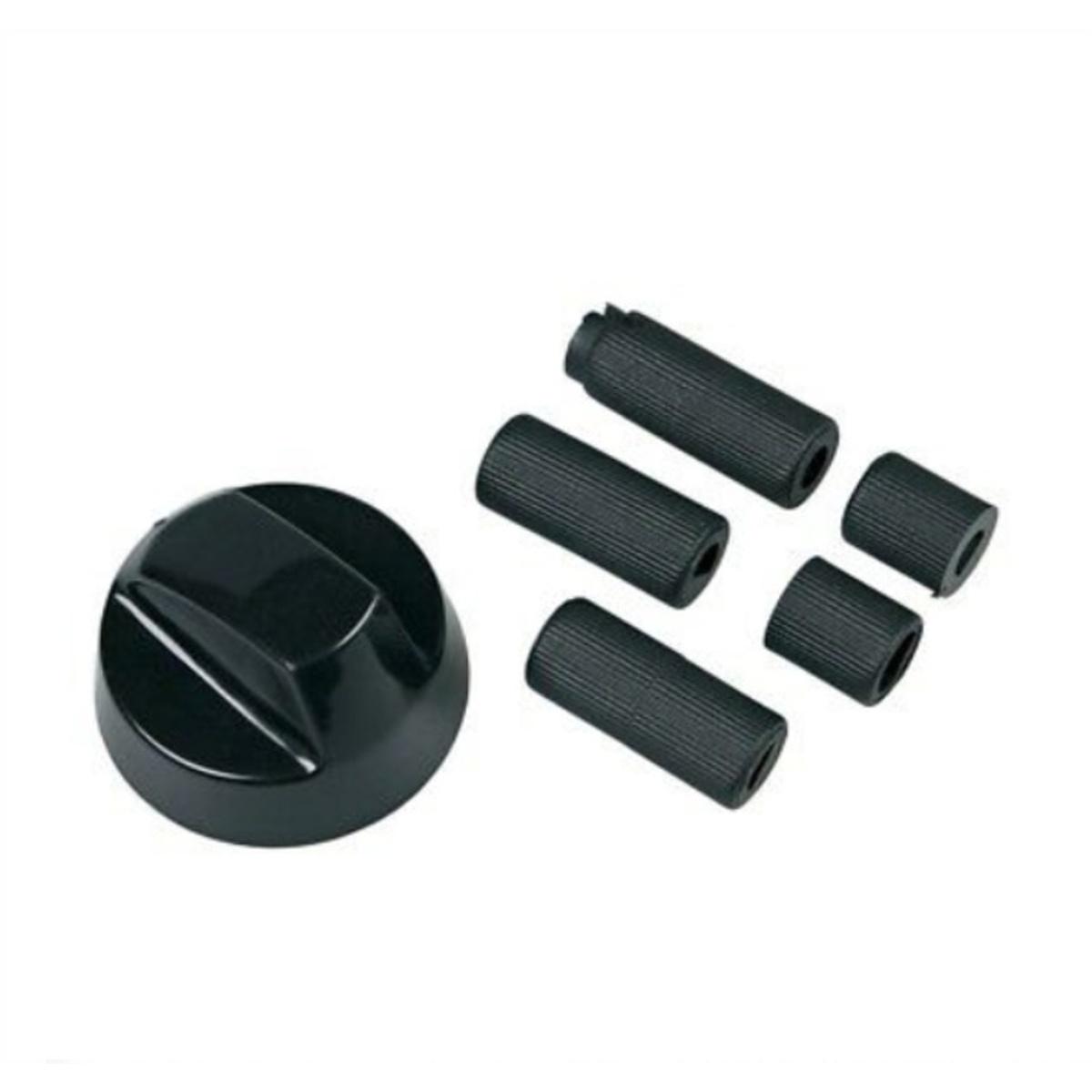 Manopola universale nera + adattatori