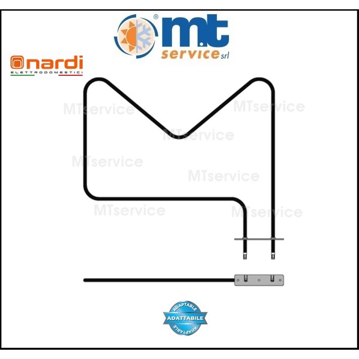 Resistenza inferiore singola forno compatibile nardi 1200w v230