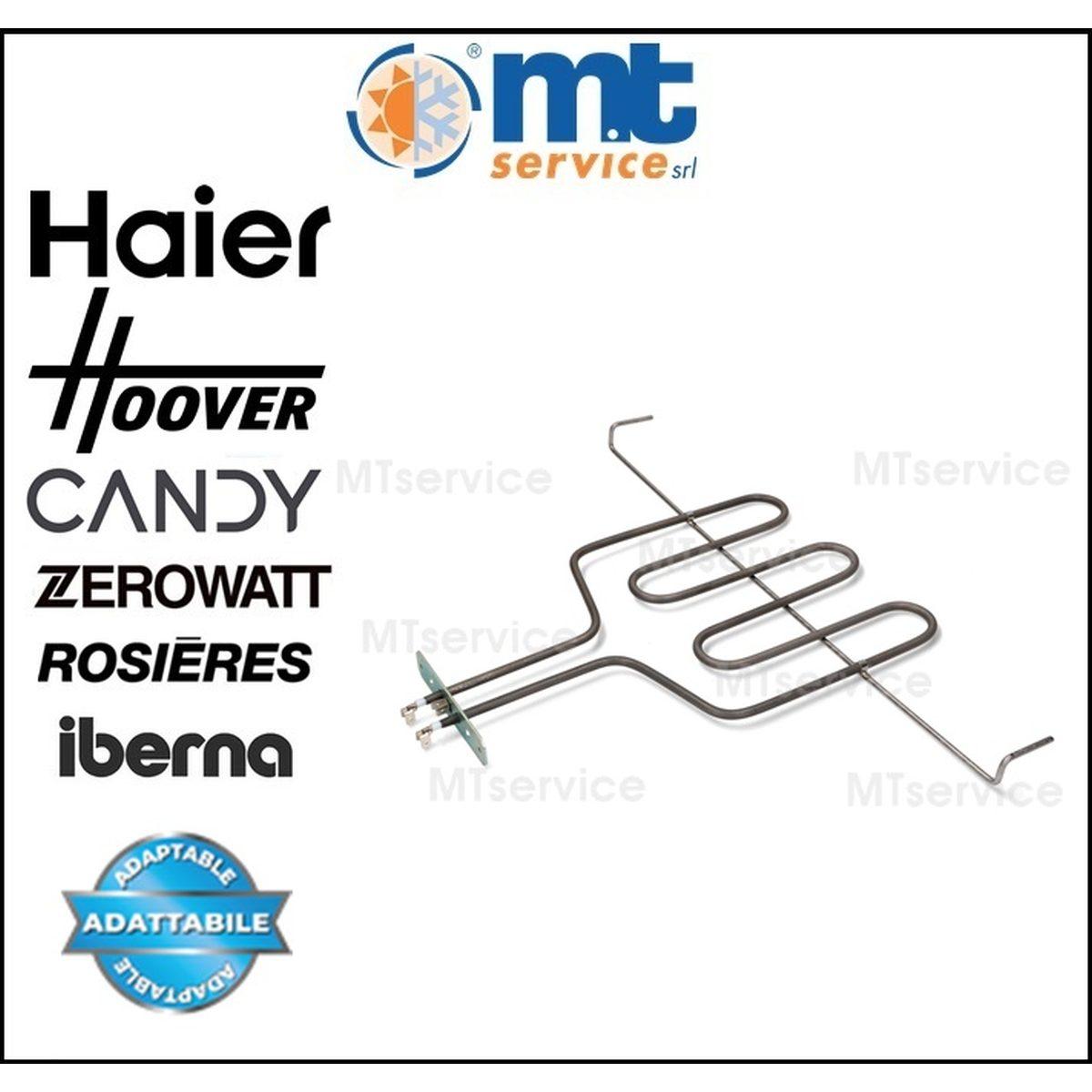 Resistenza grill 1500w v220 forno compatibile candy gasfire 92206051
